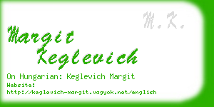 margit keglevich business card